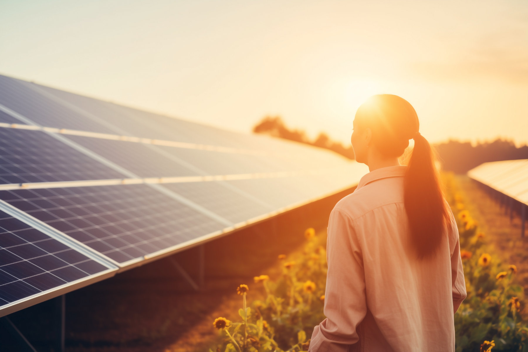 Paneles Solares en campo solar